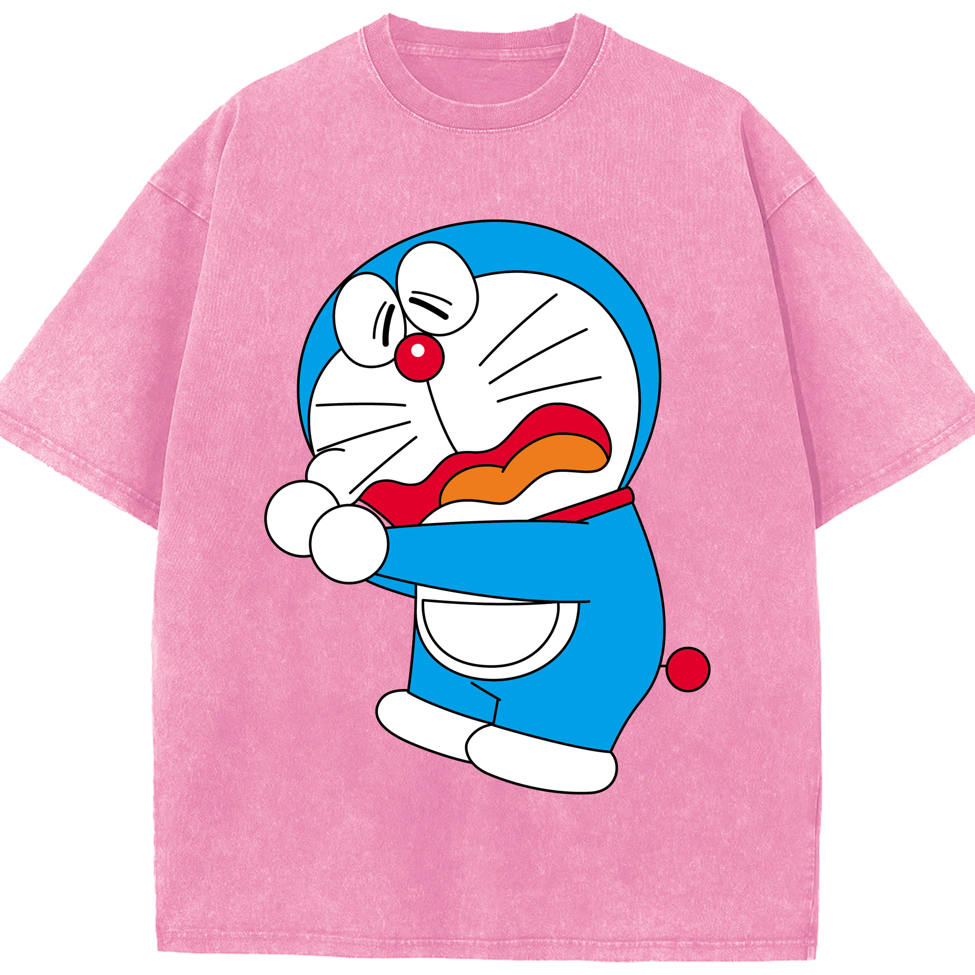 （画像用） ドラえもん Doraemon 綿100% ヴィンテージ風 半袖Tシャツ（フロントプリント）